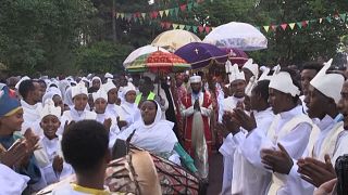Ethiopian Orthodox believers celebrate St. Michael's day ahead of elections
