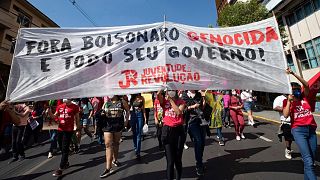 تظاهرات مخالفان بولسونارو در برزیل