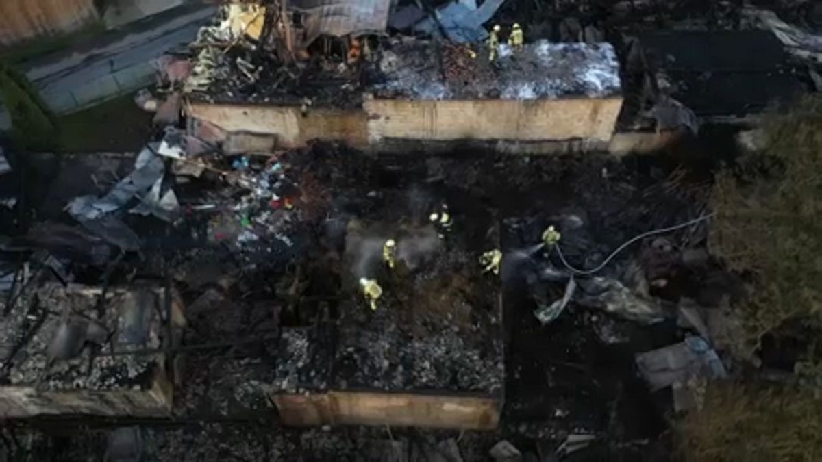 Romeltakarítás a lengyel faluban történt tűz után