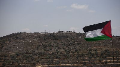 بؤرة استيطانية إسرائيلية أقيمت على قمة تل في قرية بيتا الفلسطينية جنوب نابلس.  2021/06/14