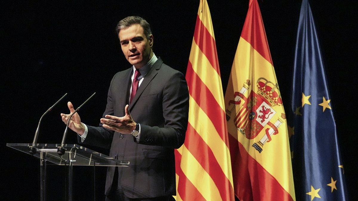 Una imagen de Pedro Sánchez durante el anuncio el 21 de junio de 2021.