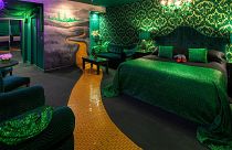 The Wizards Emerald King Suite in The Roxbury, New York 
