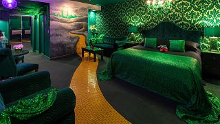 The Wizards Emerald King Suite in The Roxbury, New York 