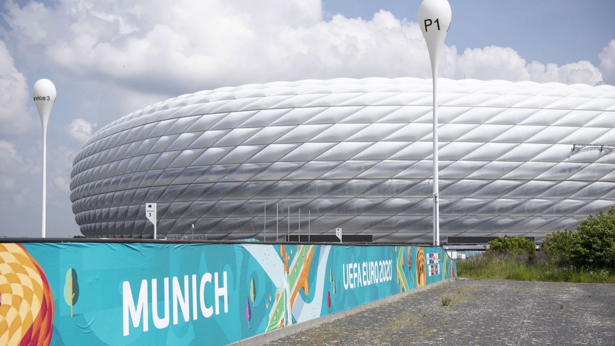 A müncheni Allianz stadion: itt játszik Németország ellen a magyar válogatott az Eb F csoportjában 