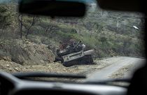 دبابة مدمرة في إقليم تيغراي