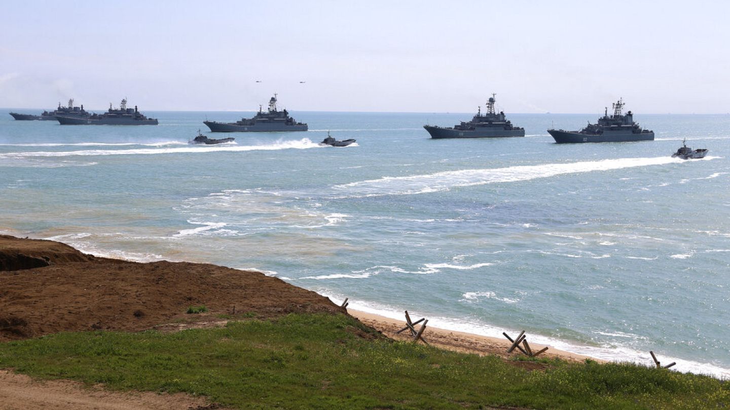 Britain denies Russia fired warning shots at Navy ship near Crimea | Euronews