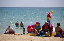 Am Strand von Mallorca im Juni 2021