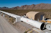 Virgin Hyperloop's test site in Nevada, USA.