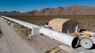 Virgin Hyperloop's test site in Nevada, USA. 