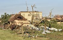 Vehicles, buildings wrecked in Czech Rep tornado