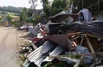 Damages in Librantowa, near Nowy Sacz, Malopolska Province