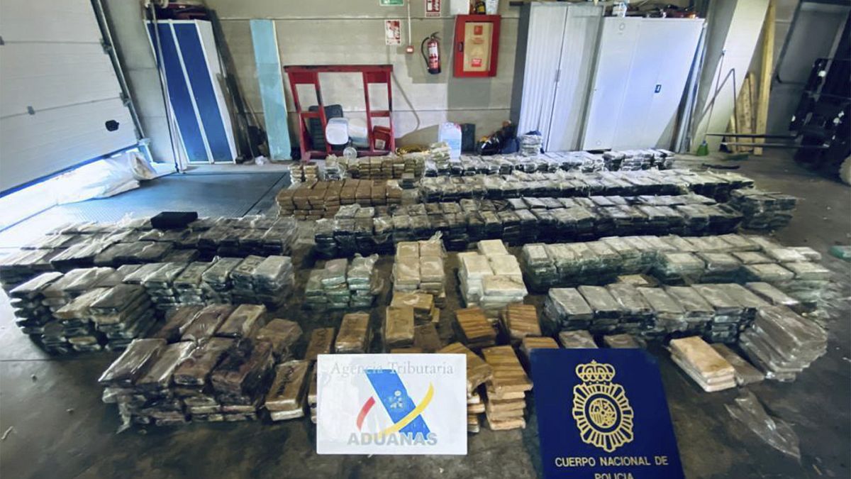 Cocaína que había sido transportada en piñas huecas desde Costa Rica a España en una fotografía de archivo (mayo de 2021)
