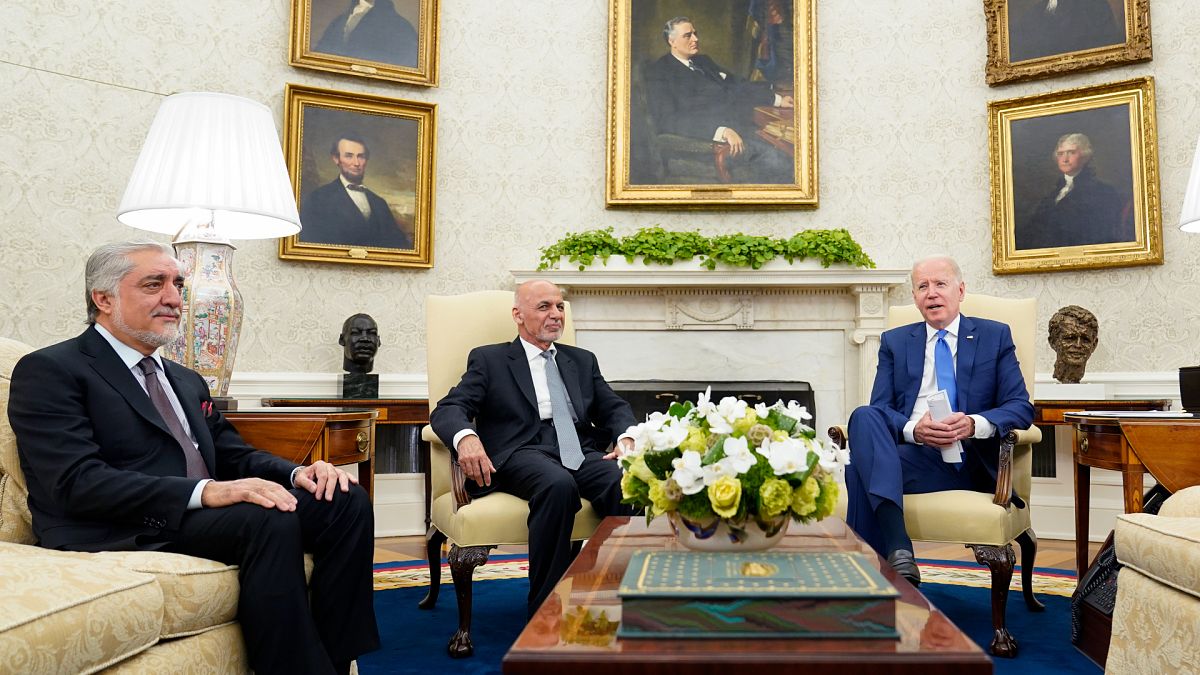 Afgan liderler Beyaz Saray'da ABD Başkanı Joe Biden ile görüştü