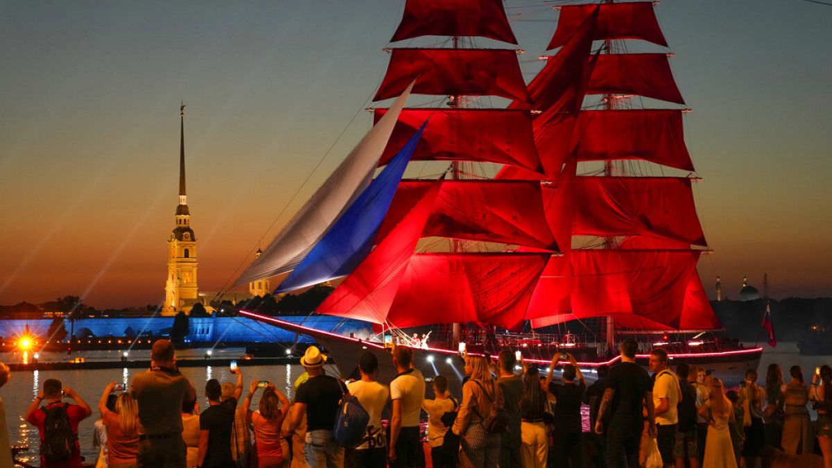 Festival Velas Escarlatas en San Petersburgo, Rusia