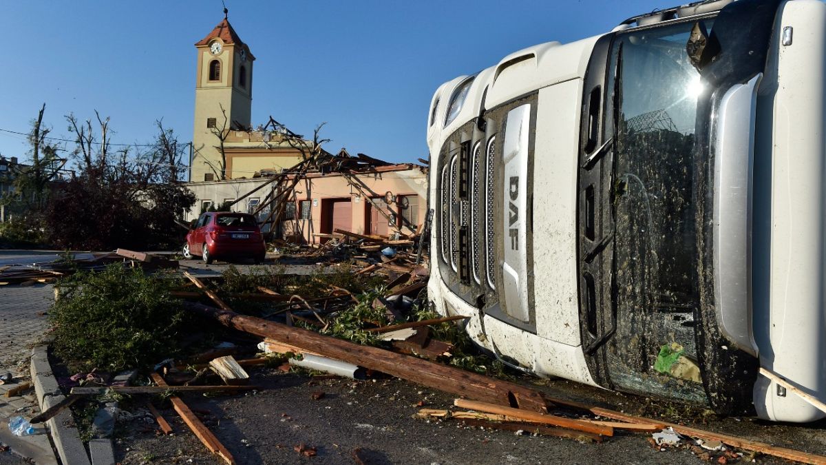 خسارات طوفان و تگرگ در جمهوری چک