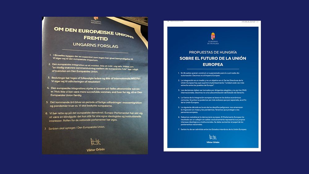 El gobierno húngaro publicó anuncios críticos de la UE basados ​​en tarifas en periódicos daneses y españoles