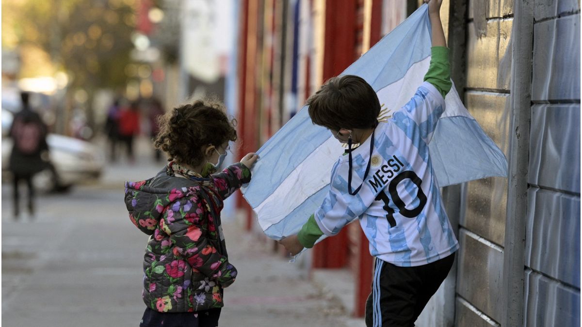 صورة لأطفال في الأرجنتين 
