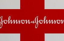 This Feb. 24, 2021 photo shows a Johnson & Johnson logo on the exterior of a first aid kit in Walpole, Massachusetts, United States.