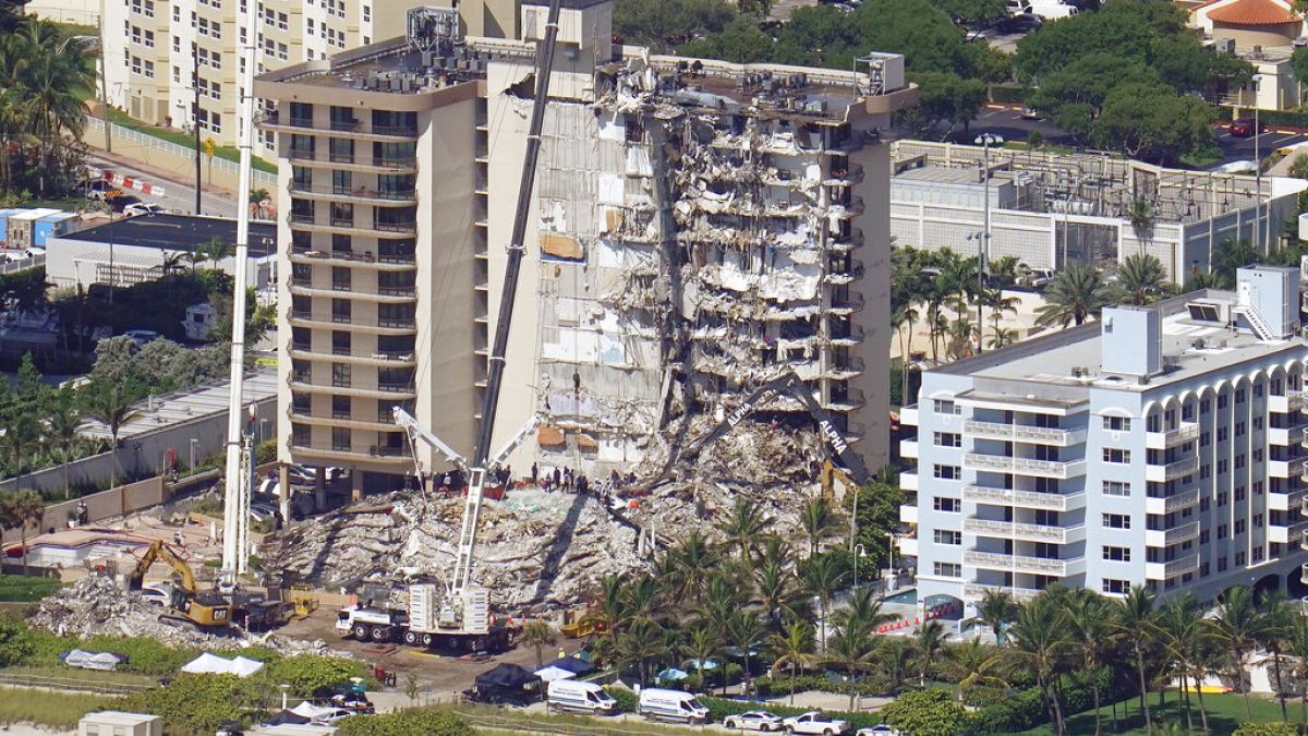 Edificio derrumbado en Miami-Dade