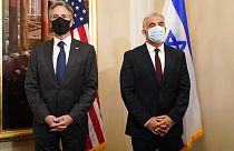 ABD Dışişleri Bakanı Antony Blinken ile İsrail Dışişleri Bakanı yair lapid Roma'da biraraya geldi