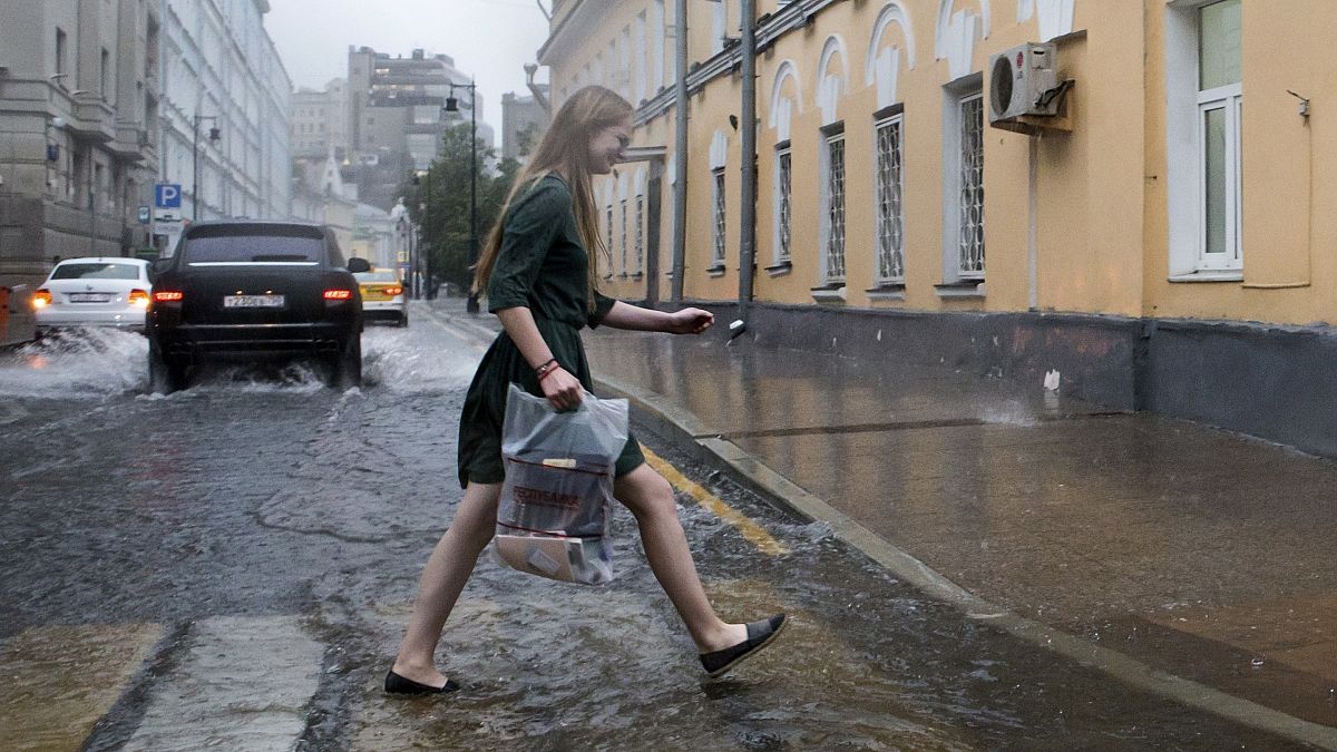 Летний ливень в Москве, июнь 2017 года