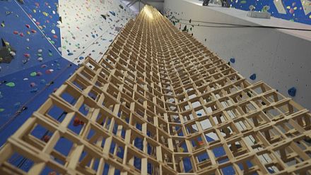 French scouts build record-breaking tower out of wooden building blocks