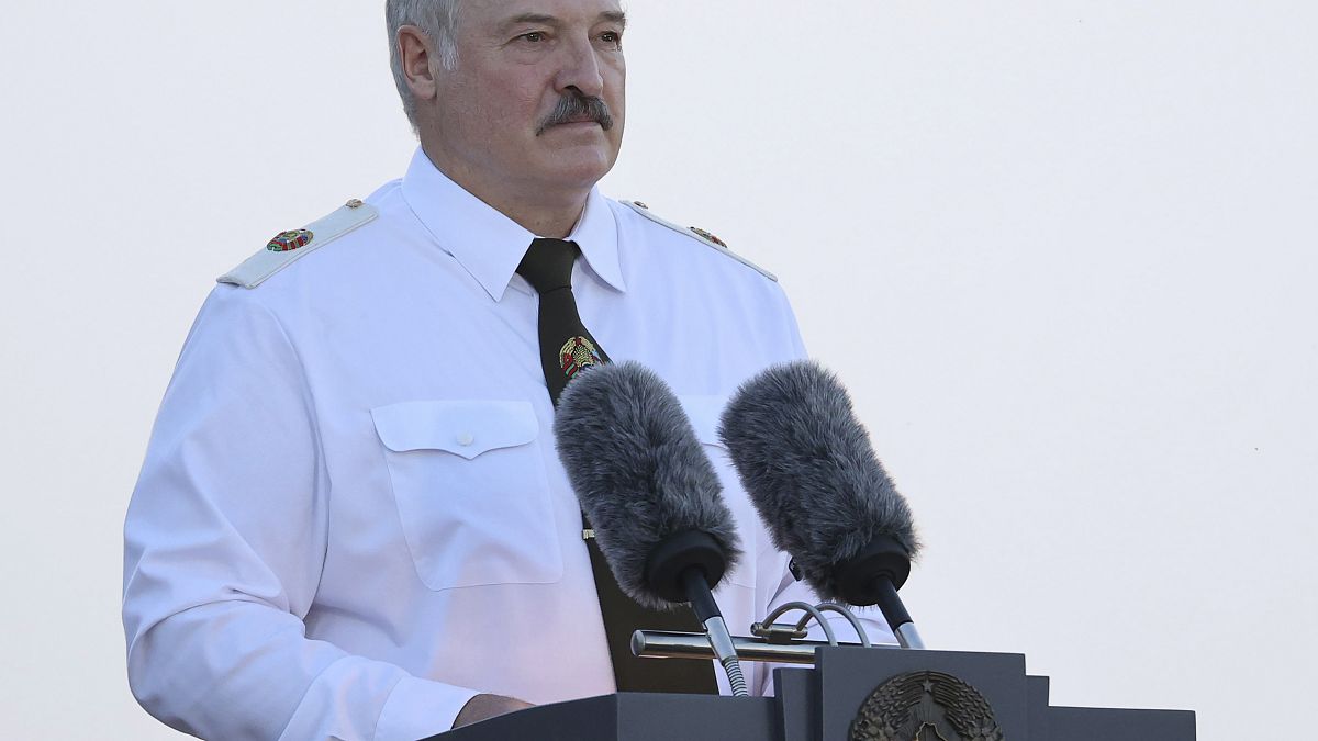 Belarusian President Alexander Lukashenko on June 22, 2021. 