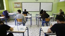 Μαθητές και μαθήτριες της Γ' Λυκείου στο Γενικό Λύκειο Φιλοθέης (φώτο αρχείου)