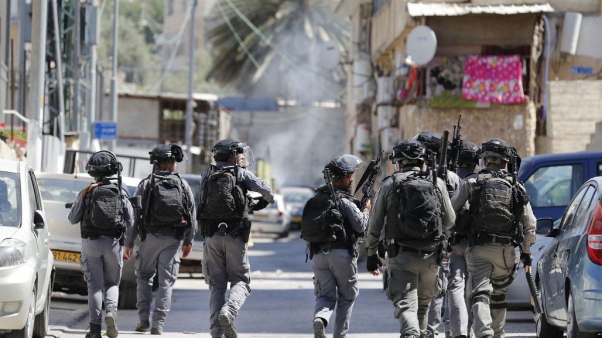 Forze di sicurezza israeliane a Gerusalemme Est