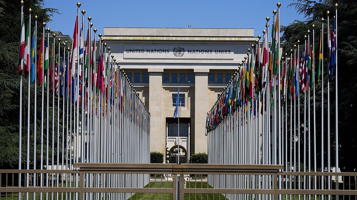 Το κτίριο του Οργανισμού Ηνωμένων Εθνών στη Γενεύη.