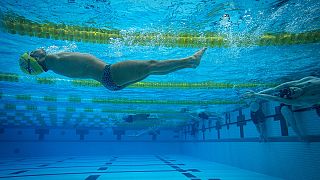 Κολυμβητής της παραολυμπιακής ομάδας προσφύγων