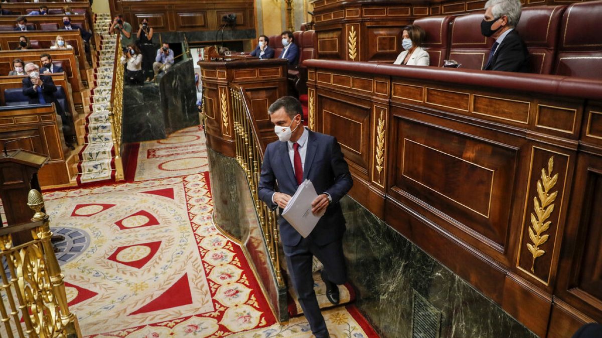 Pedro Sánchez en el Congreso de los Diputados de España