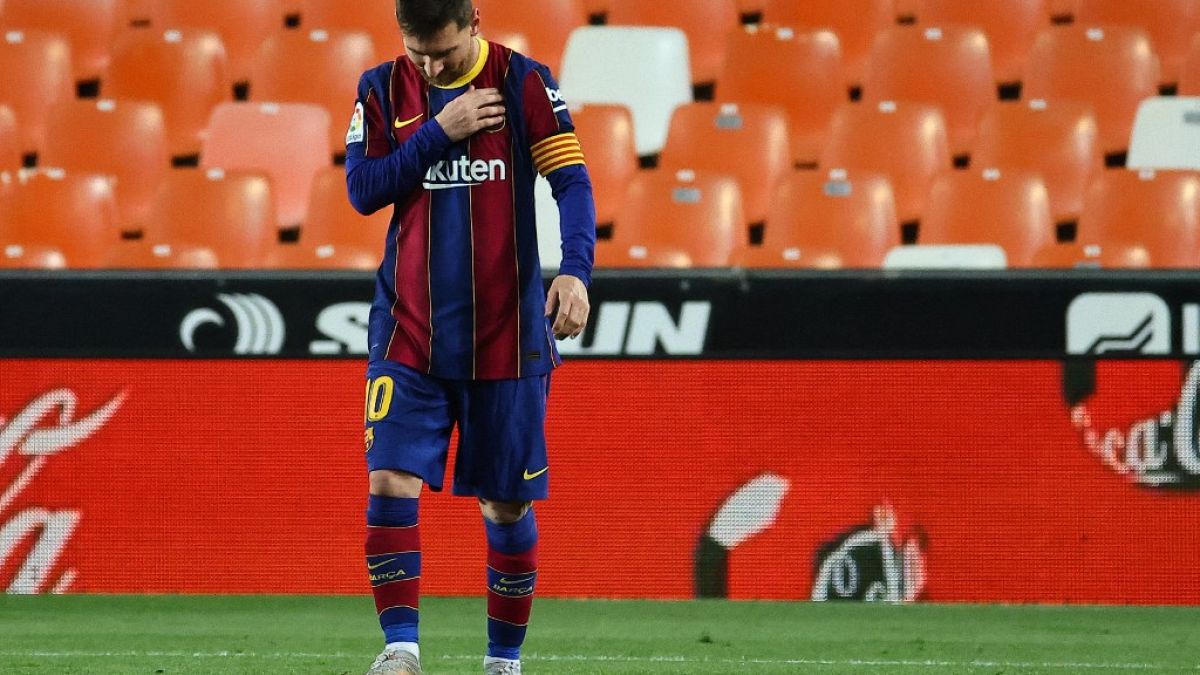 Leo Messi durante un partido