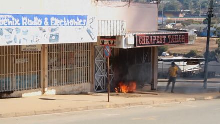  Pro-democracy activists protests in former Swaziland