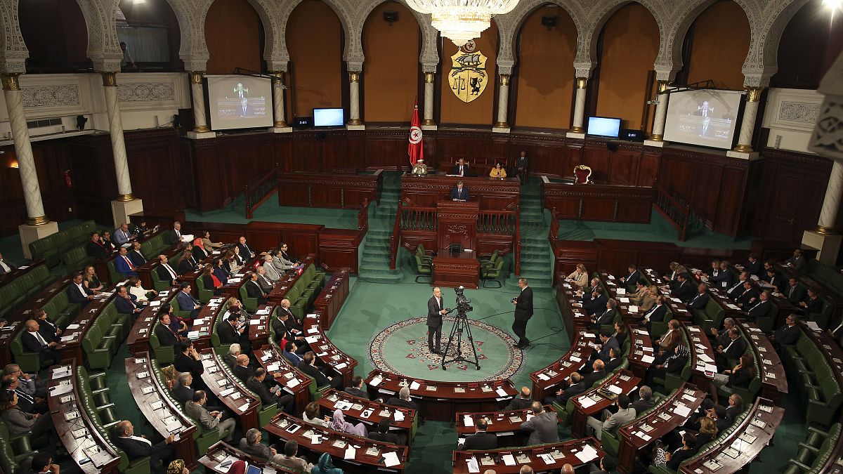 البرلمان التونسي خلال جلسة انعقاد. 2017/10/30