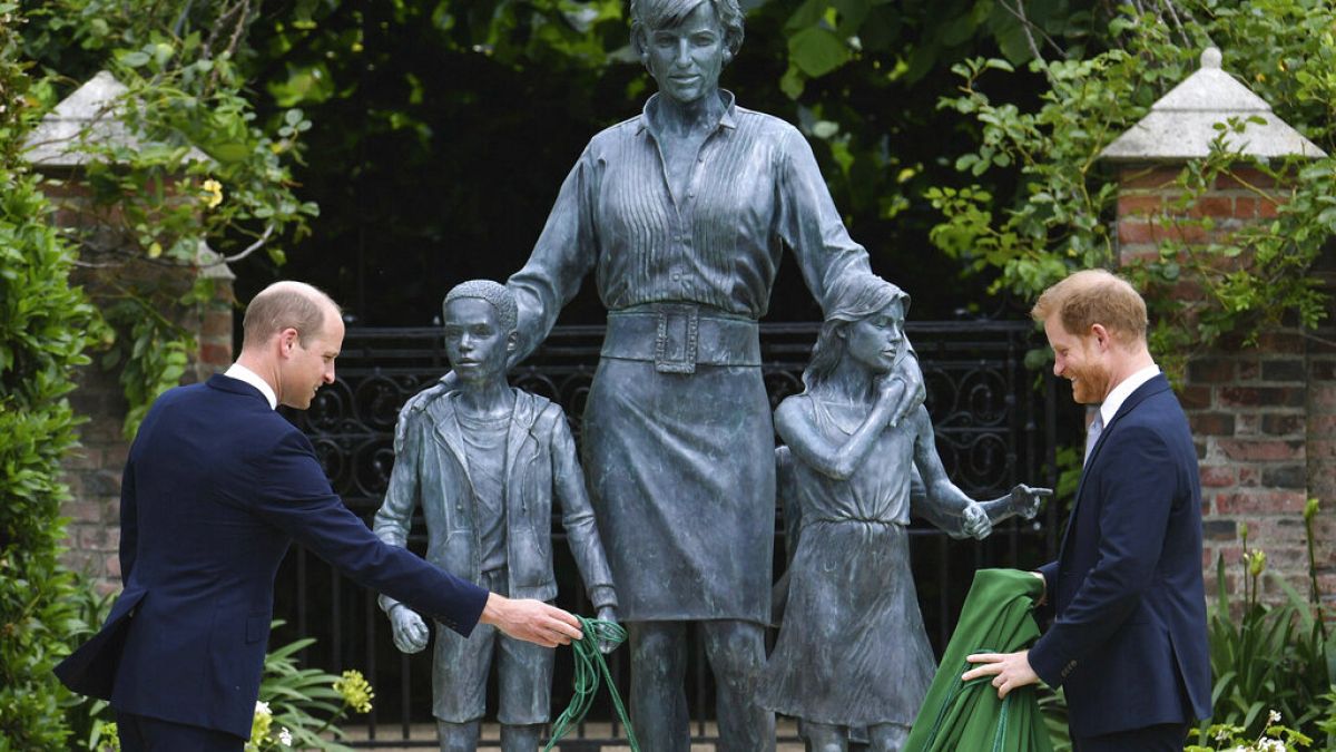 Diana Statue in den "Sunken Gardens", der Lieblingsort der Prinzessin, 1.7.2021