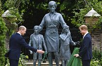 Diana Statue in den "Sunken Gardens", der Lieblingsort der Prinzessin, 1.7.2021