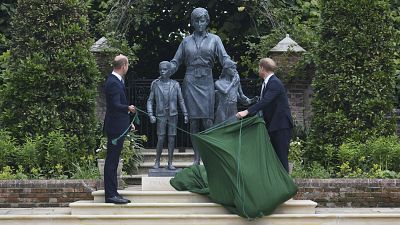 Unveiling of Princess Diana statue at Kensington Palace 