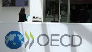 Archives : vue du siège de l'OCDE (OECD en anglais) à Paris, en France, le 29 mai 2013
