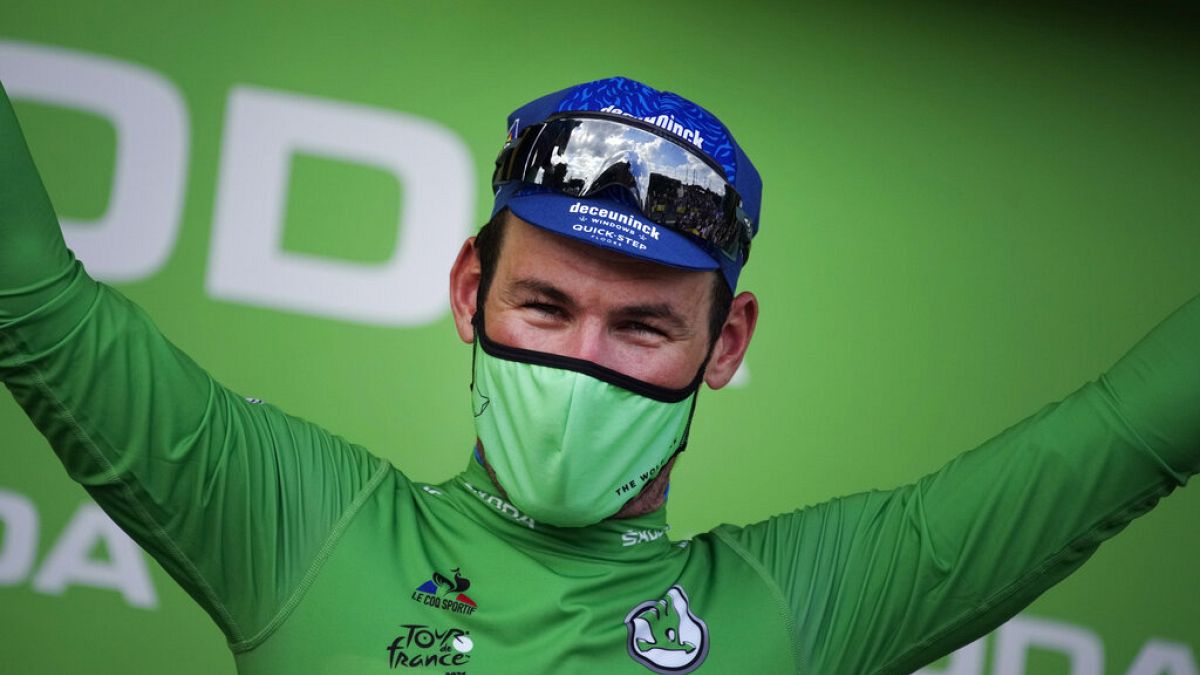 Le Britannique Mark Canvendish, vainqueur d'une 32ème étape sur le Tour de France - Chateauroux, le 01/07/2021