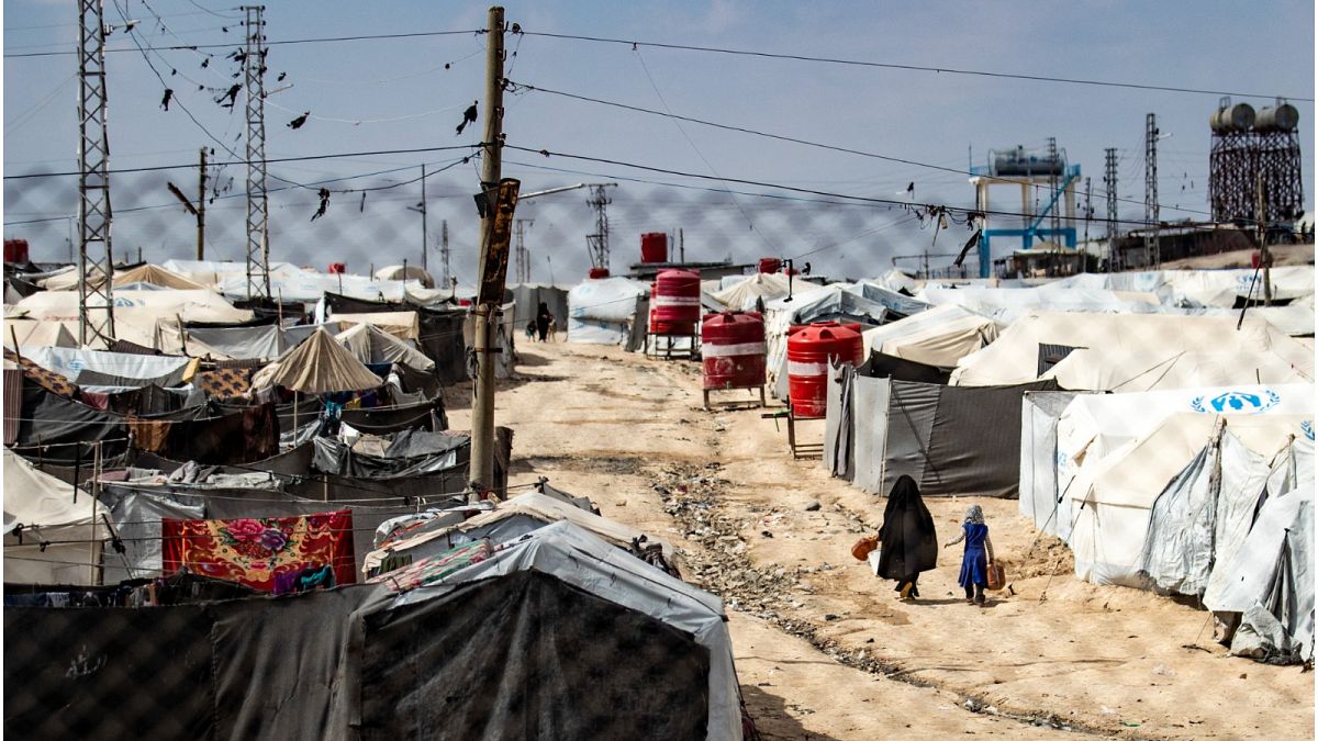 مخيم الهول في شمال شرق سوريا