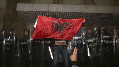Three senior police officers were among those arrested, Albanian authorities said. Three senior police officers were among those arrested, Albanian authorities said.