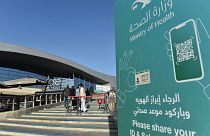ركز الرياض الدولي للمؤتمرات والمعارض حيث يتم التطعيم ضد كوفيد-19، العاصمة السعودية الرياض، 21 يناير 2021