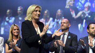 France's far-right National Rally party reelects Le Pen as its leader