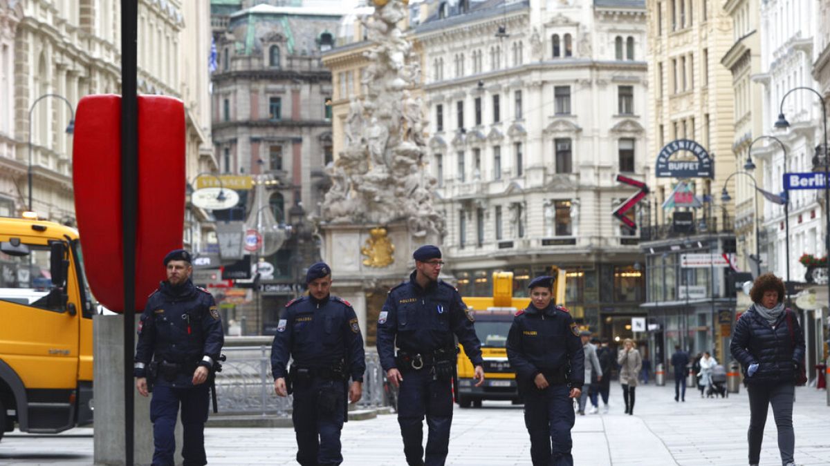 Polizei in Wien in Österreich - ARCHIV