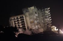 Floride : ce qui restait de l'immeuble effondré le 24 juin a été détruit