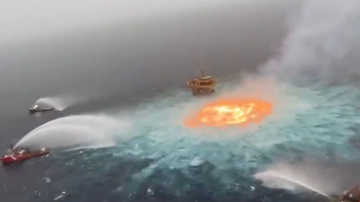 انفجار گاز در خلیج مکزیک