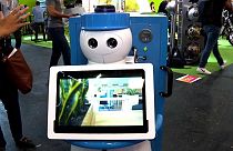 Pari'teki Vivatech Fuarı'nda Kompaï Robotics'in ürettiği son model