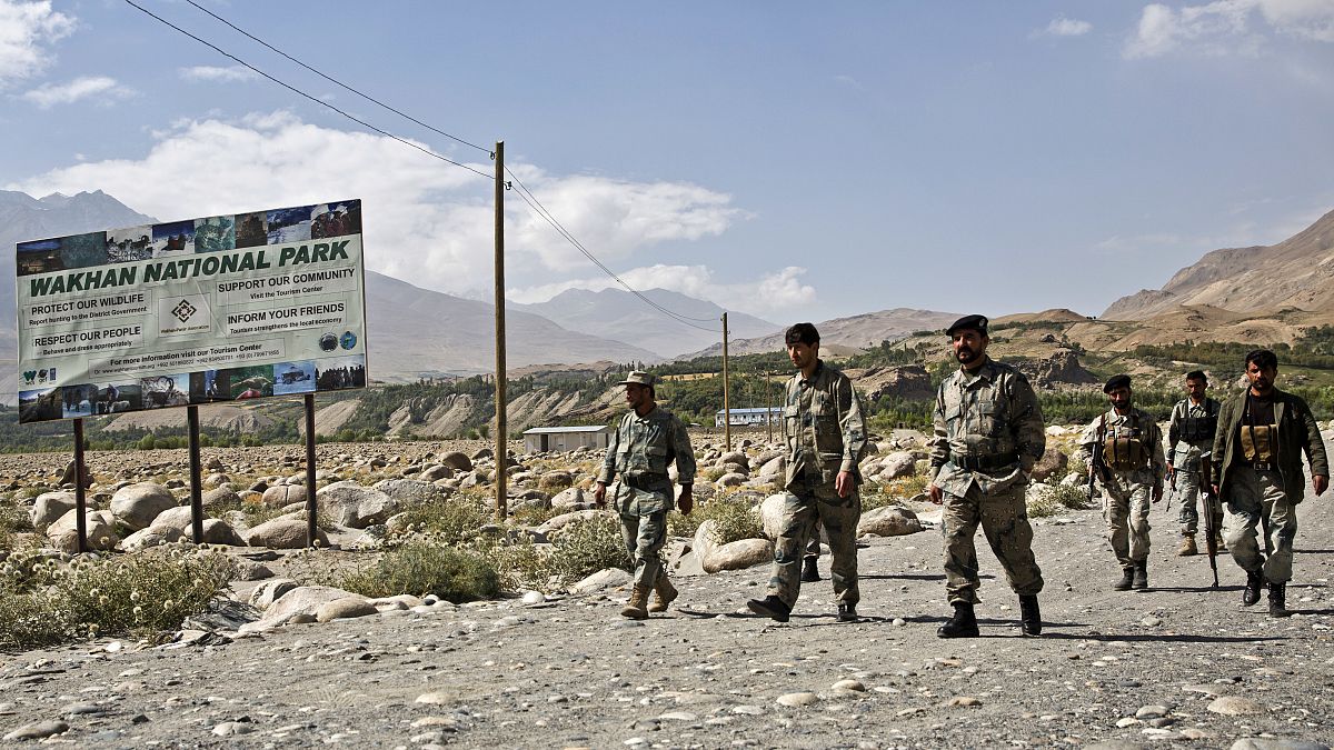 نیروهای افغان در مرز تاجیکستان در سال ۲۰۱۶