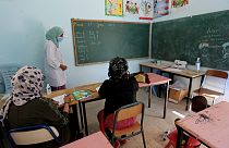 Salle de classe accueillant des migrantes à la Maison des associations de Médenine, en Tunisie, 15 juin 2021